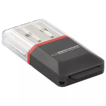 Esperanza EA134K čítačka kariet čierna, strieborná, transparentná USB 2.0