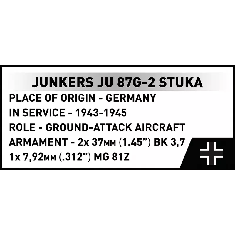 Stavebnica Cobi Blocks Junkers JU 87G-2 Stuka 571 diel