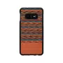 Puzdro na smartphone man and wood pre Galaxy S10e — hnedá kocka s čiernym lemom