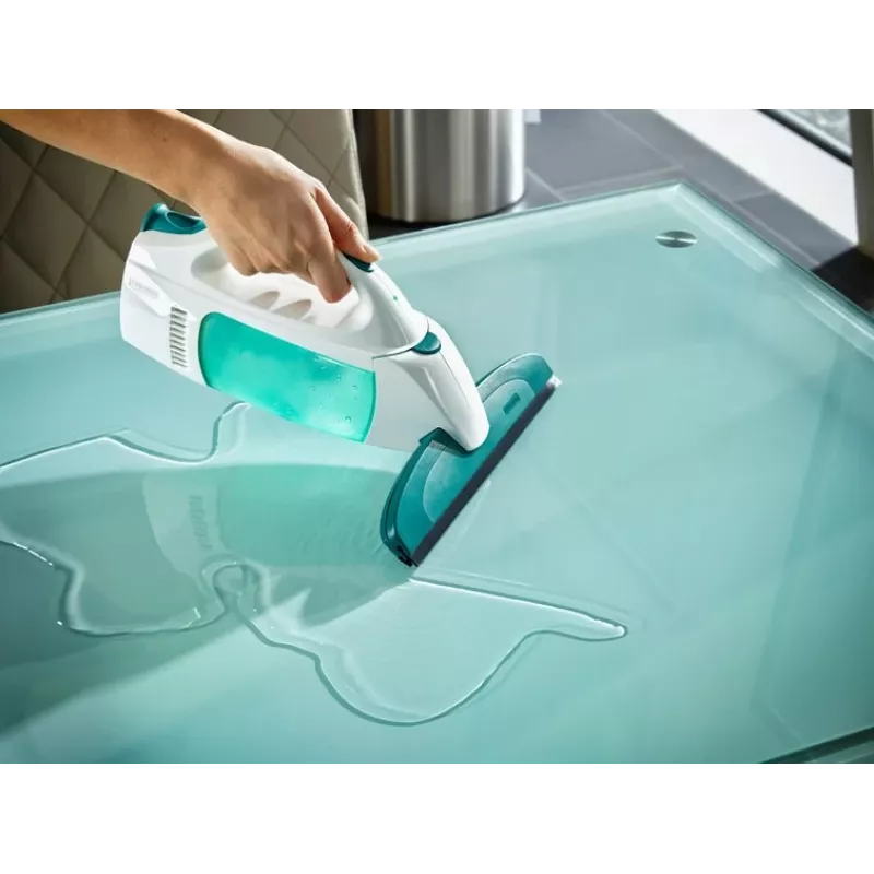 Leifheit okenný vysávač Glass Cleaner Dry&Clean s rukoväťou a stieracou kefou 51003