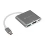 SilverStone SST-EP08C - USB 3.1 Type-C adaptér na HDMI/USB Type C/USB Type A - strieborný