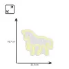 LED neónová tabuľa MANTA SNL103WH – motív koňa, biela