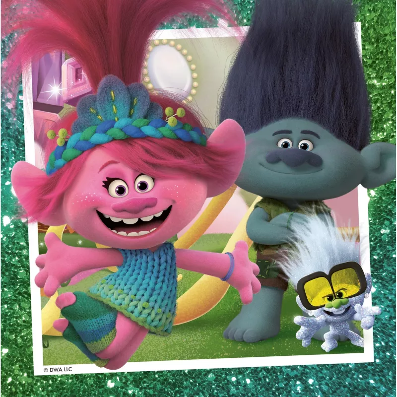 Detské puzzle Trolls 3 (3x 49 dielov)
