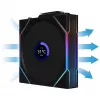 Lian Li UNI FAN TL Wireless LCD 12TLLCD1W1B ventilátor, ARGB, PWM, 120 mm, čierny