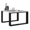 MODERN MINI stolík 67x67x40 cm biely/čierny