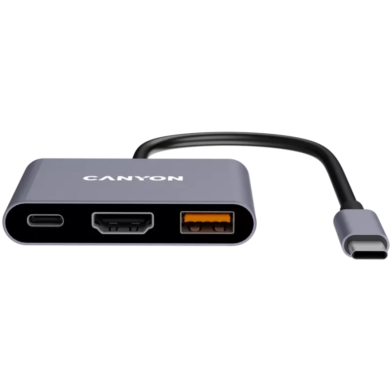 Canyon DS-4 USB Type-C hub 10000 Mbit/s HDMI USB 3.2 Gen 2