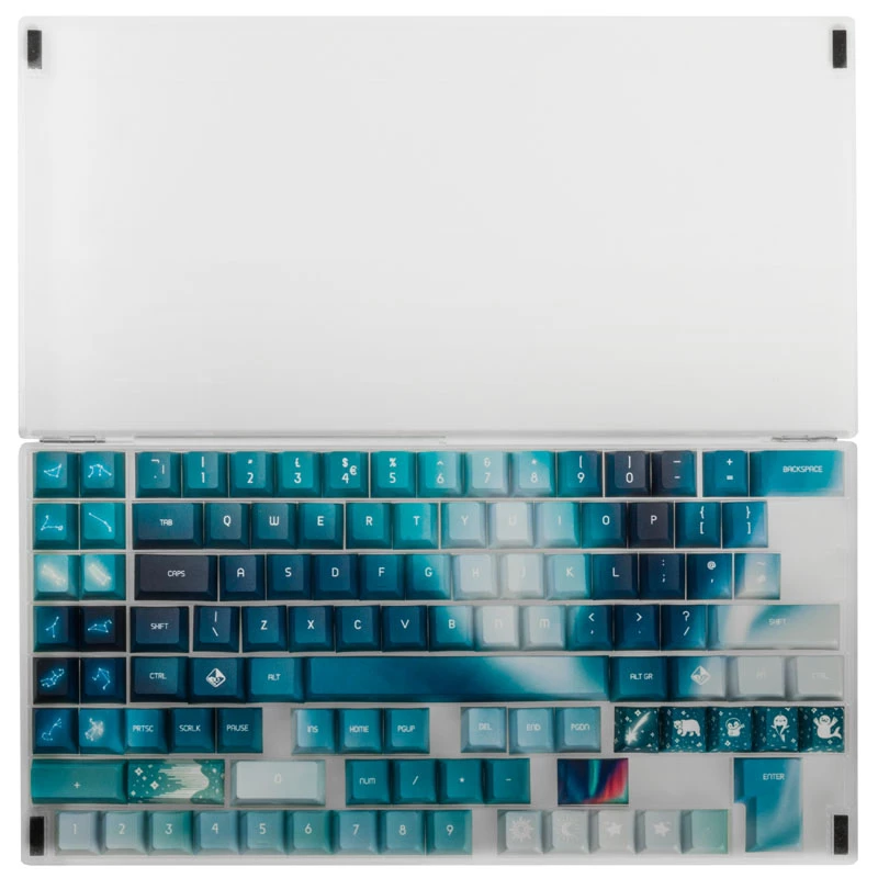 Sada keycapov Traitors AURORA GAKC-270 — UK rozloženie — kompatibilné keycapy pre mechanické klávesnice