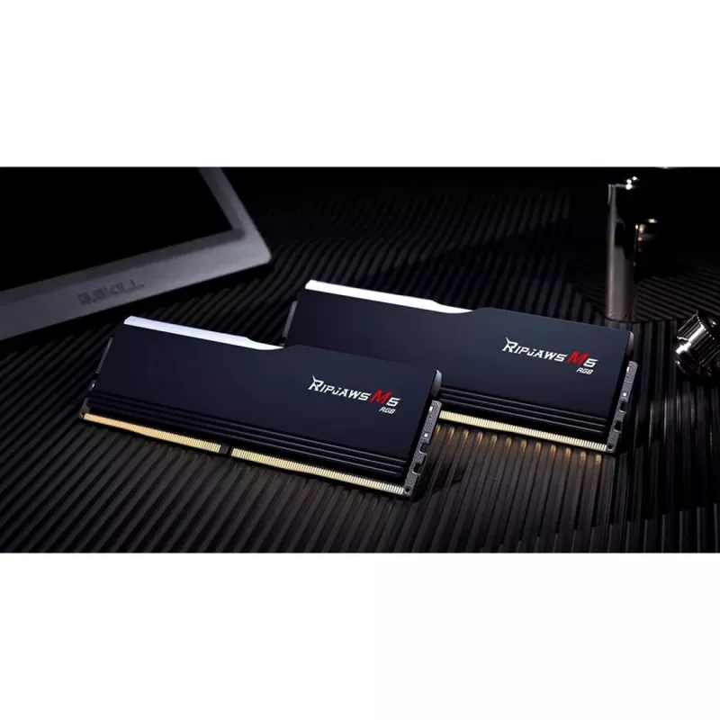 DIMM 32 GB DDR5-6000, operačná pamäť čierna, F5-6000J2836G16GX2-RM5RK, Ripjaws M5 RGB, INTEL XMP