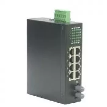 Sieťový switch ROLINE Industrial Switch 7x RJ-45 1x ST neriadený, plný duplex