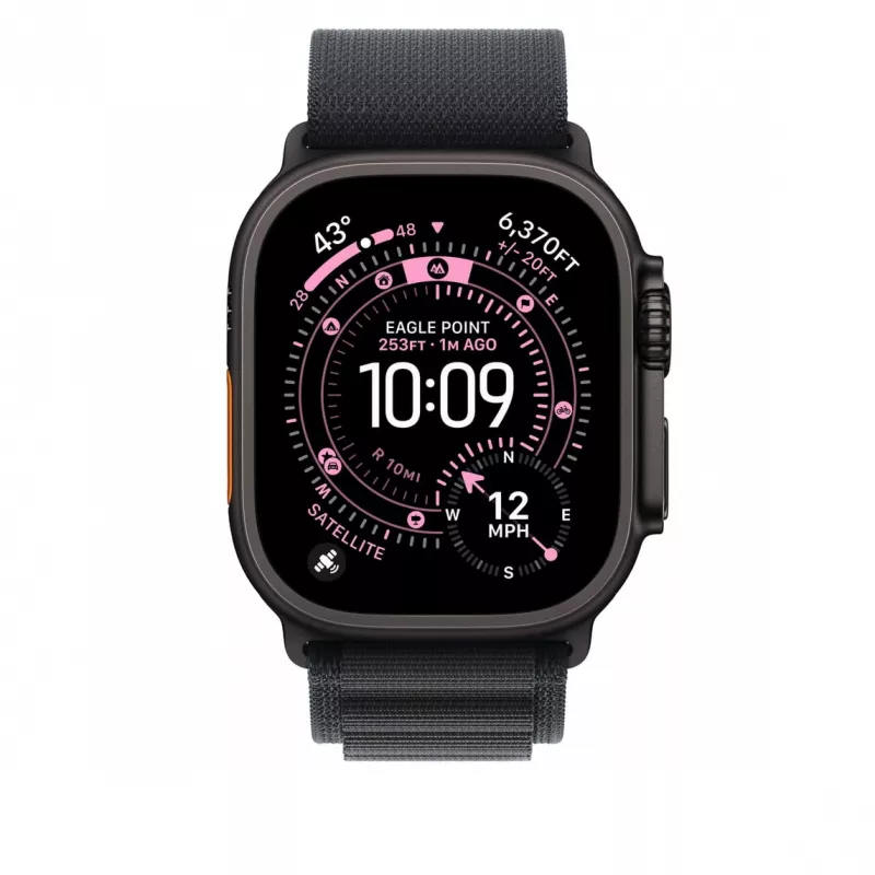 Remienok k smartwatchu Apple MG9J4ZM/A čierny titán polyester elastan