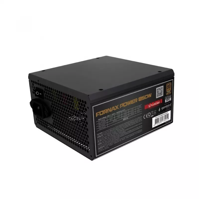 Napájací zdroj 850W aktívne PFC 12 cm ventilátor 80+ Bronze priemyselný