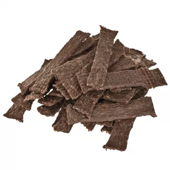 Psie maškrty PETITTO monoprotein Beef Strips 400 g — monoprotein hypoalergénny hovädzí snack pre dospelé psy