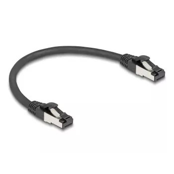 Sieťový kábel DeLOCK 80566 RJ-45 Cat8.1 0,25 m čierny