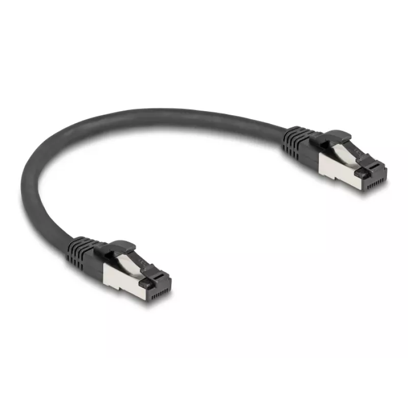 Sieťový kábel DeLOCK 80566 RJ-45 Cat8.1 0,25 m čierny
