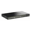 D-Link 52-port Gigabit Stackable PoE+ Smart Managed switch so 4 x 10G SFP+ portami