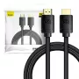 Baseus High Definition Series HDMI 2.1 kábel, 8K 60Hz, 3D, HDR, 48Gbps, 2 m (čierny)