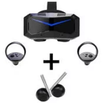 Pimax Crystal Super Ultrawide VR headset + DMAS-Headphones Bundle - čierny