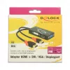 Video kábel adaptér DeLOCK 62959 HDMI USB DVI-I VGA 0,135 m
