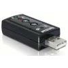 DeLOCK USB zvukový adaptér 7.1 - zvuková karta - stereo - USB (61645)