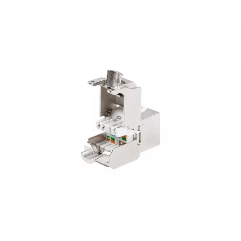Keystone modul Lanberg KSF7-2000 plochý nerez