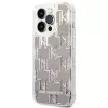Karl Lagerfeld KLHCP14XLMNMS iPhone 14 Pro Max 6.7 hardcase strieborná / strieborná Liquid Glitter Monogram