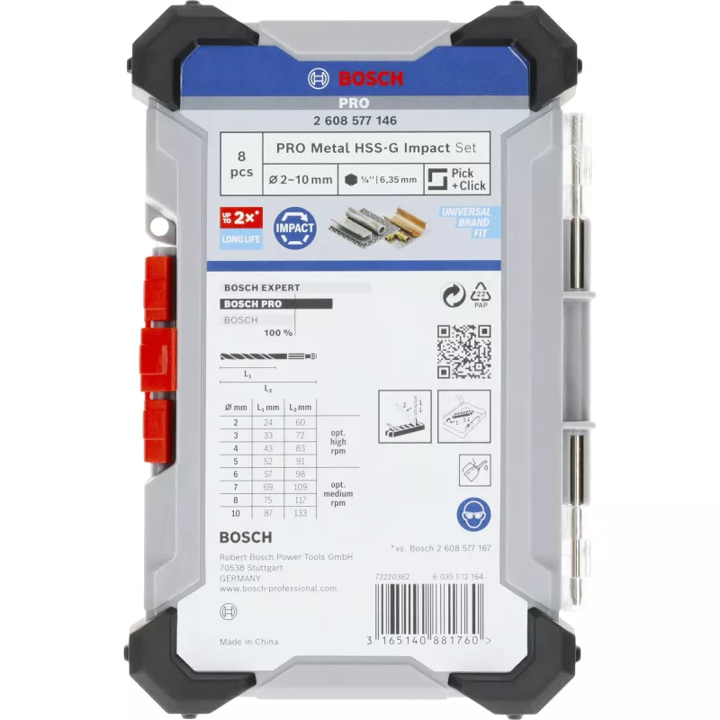 Sada skrutkovacích vrtákov Bosch 2608577146