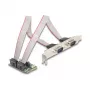 DeLOCK 95276 Interný RS-232 adaptér Mini PCI Express zelená