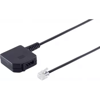 Helos adaptér 6P4C konektor samec na TAE-F spojka