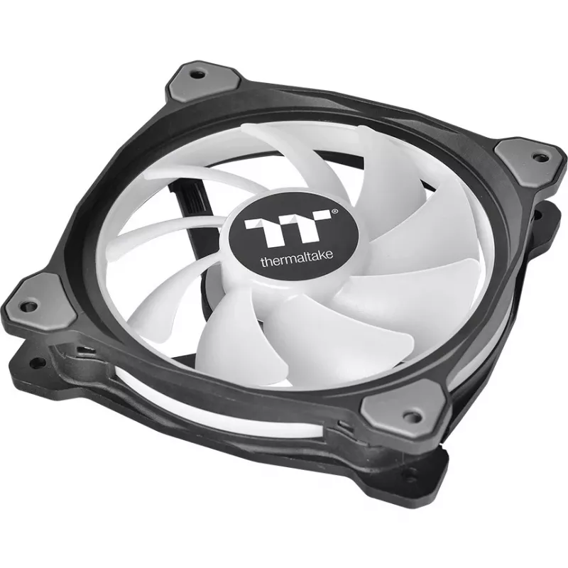 Ventilátor radiátora Thermaltake Riing Duo 12 RGB TT Premium Edition CL-F073-PL12SW-A, 120 mm, 3 ks s ovládačom, čierny