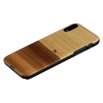 Puzdro na telefón man and wood pre iPhone XR — čierna, ochranné soft-shell puzdro