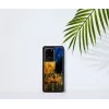 Puzdro na telefón iKins pre Samsung Galaxy S20 Ultra — čierne, model 'Cafe Terrace'