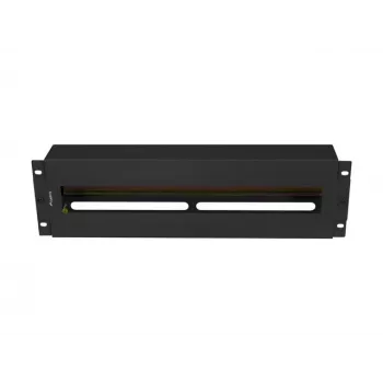 Panel na manažment káblov Lanberg AK-VDP103-B oceľ čierny 482,5 mm