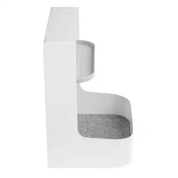 Ergo Office podstolová úložná krabica / organizér s priehradkou na príslušenstvo, biela, max. 5 kg, ER-442
