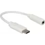 Audio kábel DeLOCK 65913 0,14 m 3,5 mm USB biely
