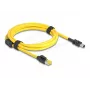 Delock kábel RJ45 konektor samec Cat.6 na Mini I/O 8 Pin D-Form Type 2 2 m (81251)