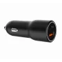 Auto nabíjačka pre mobilné zariadenia Gembird TA-UC-AC2PDQC38-CAR-01, USB-C, 38 W, 12–24 V, čierna