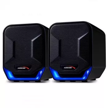 Audiocore AC865B 2.0 USB počítačové reproduktory, 6 W, čierna/modrá