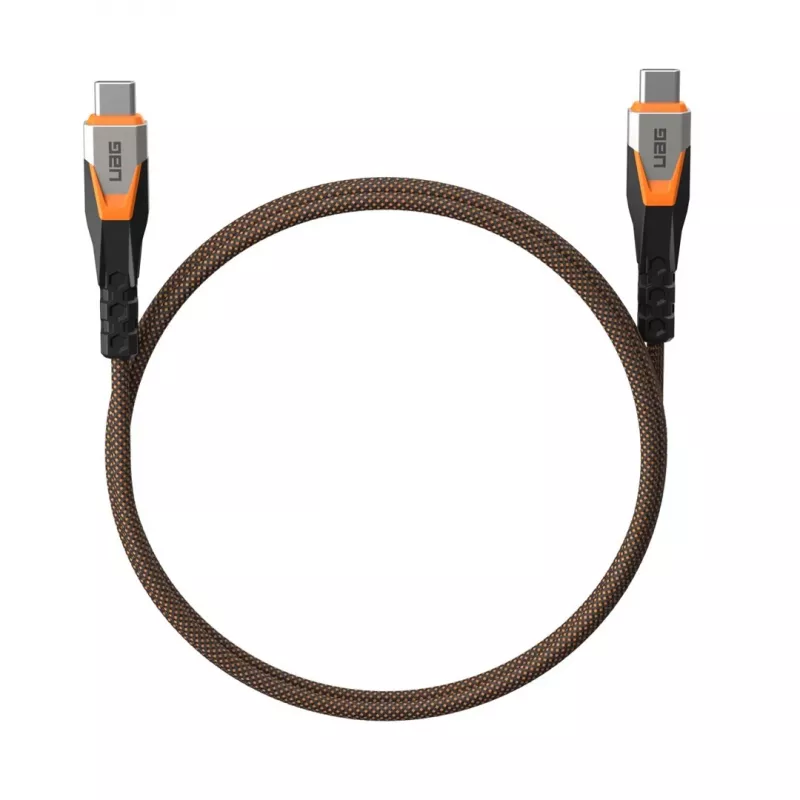 Kábel USB-C na USB-C C2G 9B4415114097 USB 3.2 Gen 2x2 0,75 m – čierny/oranžový