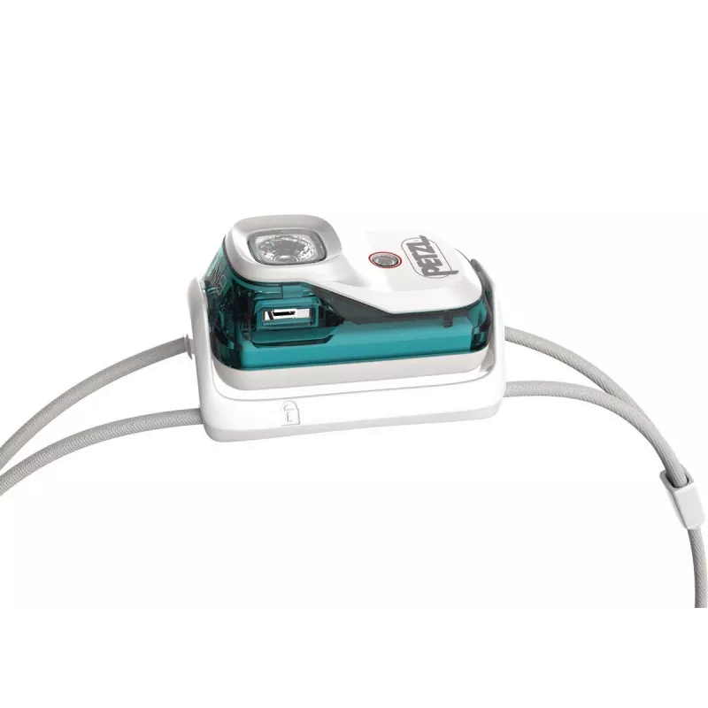 Petzl Bindi Teal, biela čelová lampa LED