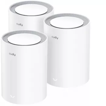 Cudy M3000 balenie 3 ks Mesh Wi-Fi systém dvojpásmový (2,4 GHz / 5 GHz) Wi-Fi 6 (802.11ax) sivá, biela 1 interná