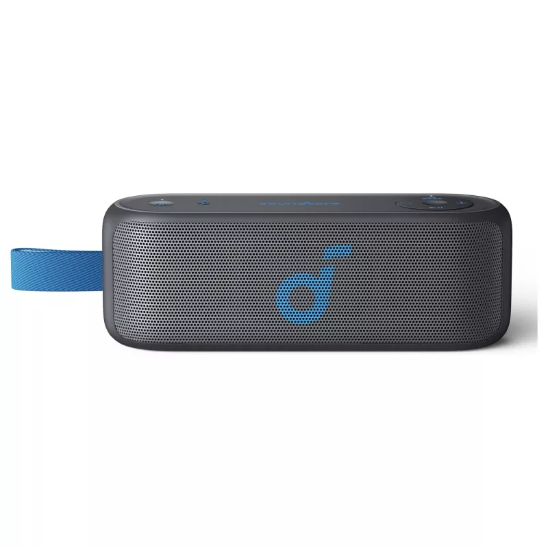 Stereo prenosný reproduktor Soundcore Select 3 sivý, modrý