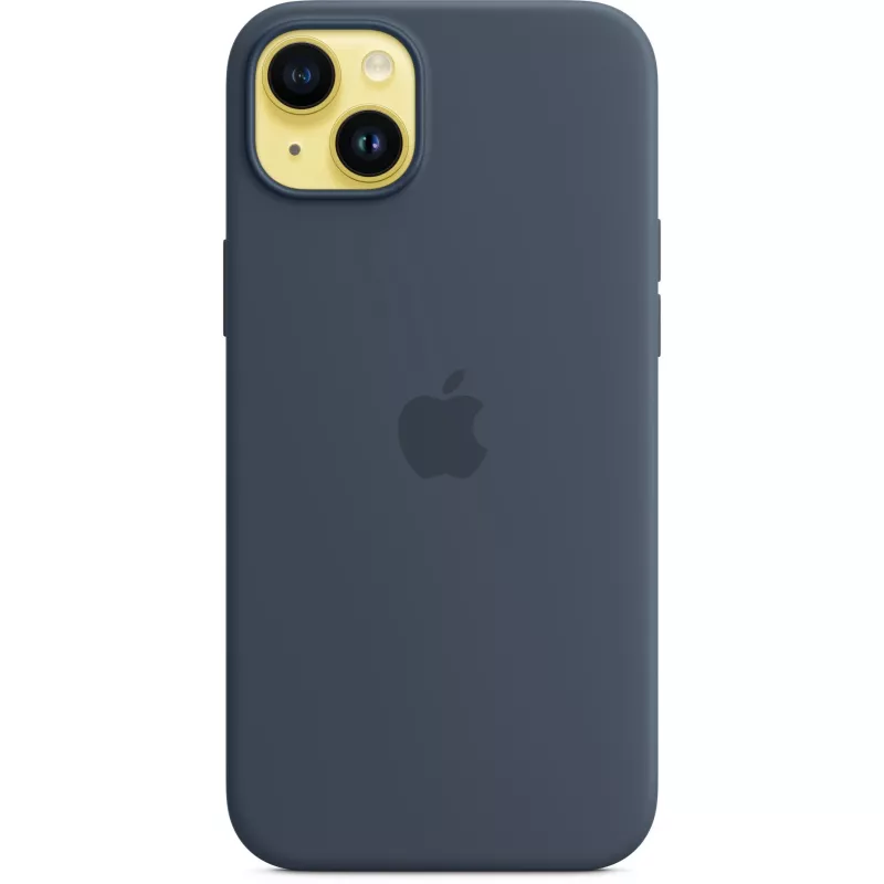 Silikónové puzdro Apple iPhone 14 Plus MagSafe Storm Blue