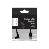 Kábel USB 2.0 na USB-C zahnutý / CC-USB2-AMCML-0,2M GEMBIRD