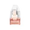 Digitus DK-1624-100S-5 Slim patch kábel CAT 6 U/FTP, 10 m, sivý, balenie 5 ks