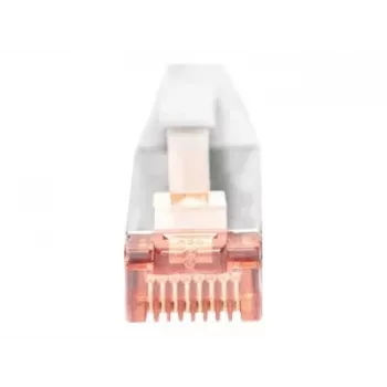 Digitus DK-1624-100S-5 Slim patch kábel CAT 6 U/FTP, 10 m, sivý, balenie 5 ks