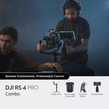 Stabilizátor ručnej kamery DJI RS 4 Pro čierny karbón 360°-otáčanie