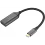HDMI adaptérový kábel USB-C konektor samec 15 cm čierny RF-5234038 pletené tienenie (RF-5234038)