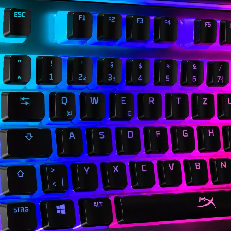 HyperX Pudding Keycaps – kompletná sada klávesov – ABS – čierna (DE-layout) – klávesové krytky – ABS – čierna