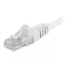 Wentronic Goobay CAT 5e Patch kábel, U/UTP, Biela, 0,25 m - CCA medená zmes (68614)