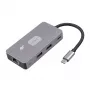 TB adaptér hub USB-C (7-in-1) HDMI USB SD/TF RJ45 (2500 Mbit/s) PD